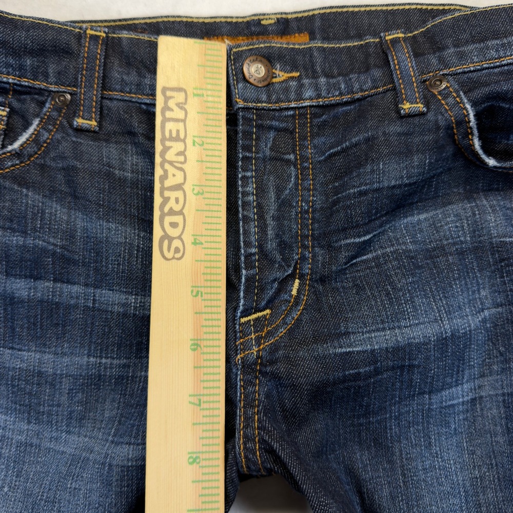 David Kahn Womens Jeans 31 Style 3747 Dark Wash Low Rise Flare Bootcut USA - Picture 9 of 12